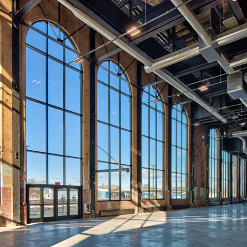 Interior of The Powerhouse on a beautiful day